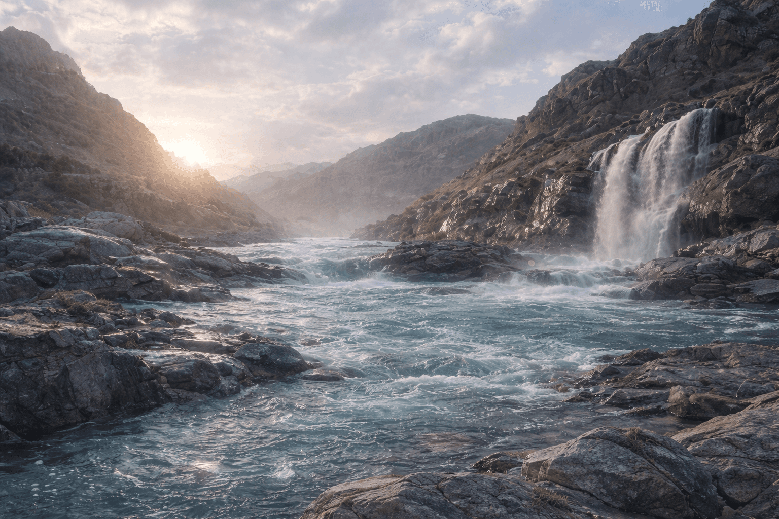 BIDAYA Story - Pristine waterfall